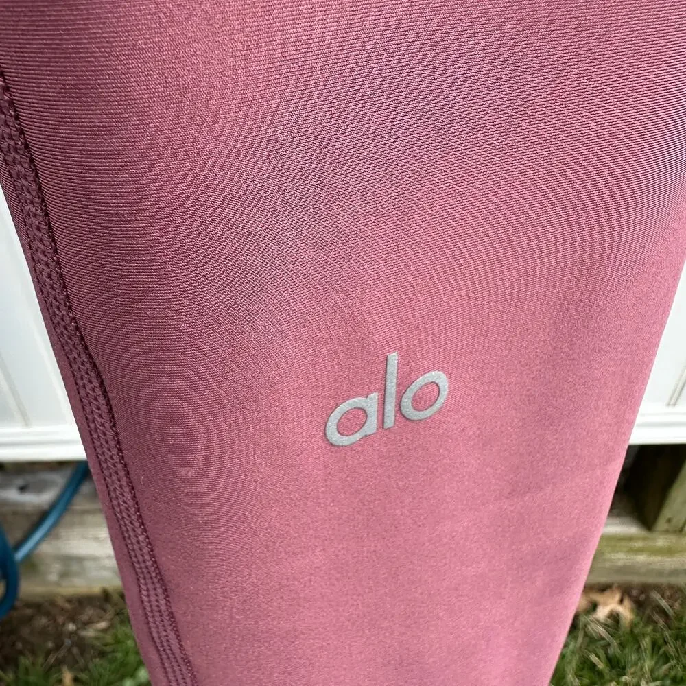 Alo Yoga Airlift A-List Onesie One Piece Jumpsuit Burgundy Truffle Size Medium M - Picture 10 of 16